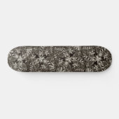 Zwart-wit geometrisch skateboard (Horizontaal)