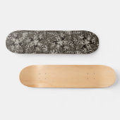 Zwart-wit geometrisch skateboard (Horizontaal)