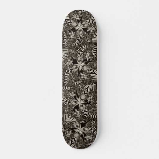 Zwart-wit geometrisch skateboard (Voorkant)