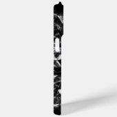 Zwart-wit Geometrisch Smoky Abstract Monogram Case-Mate iPhone Case (Achterkant / Rechts)