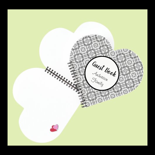 Zwart Wit Geometrisch Squares Spiraal Notitieboek