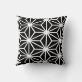 Zwart-wit geometrisch Star-patroon Kussen (Achterkant)