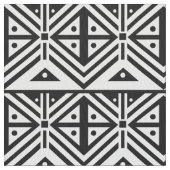 Zwart-wit geometrisch tribaal stof (Close Up)