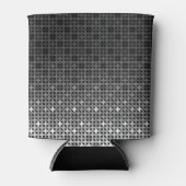 Zwart-wit geometrisch verloop blikjeskoeler (Voorkant)