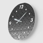 Zwart-wit geometrisch verloop grote klok (Hoek)
