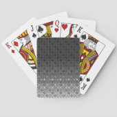 Zwart-wit geometrisch verloop pokerkaarten (Achterkant)