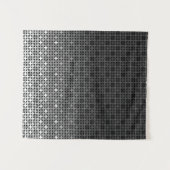 Zwart-wit geometrisch verloop wandkleed (Voorkant (horizontaal))