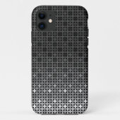Zwart-wit geometrisch verlooppatroon Case-Mate iPhone case (Achterkant)