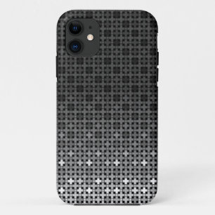 Zwart-wit geometrisch verlooppatroon Case-Mate iPhone case