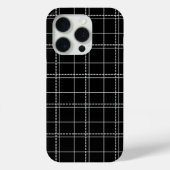 Zwart-wit Geometrisch vinkpatroon Case-Mate iPhone Case (Achterkant)