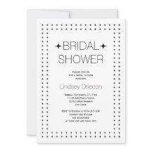 Zwart wit geometrisch vrijgezellenfeest voor grens