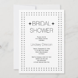 Zwart wit geometrisch vrijgezellenfeest voor grens kaart