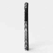 Zwart-wit geometrisch zigzagpatroon Case-Mate iPhone case (Achterkant/links)
