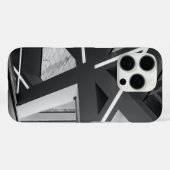 Zwart-wit geometrische architectuur – Bold Modern Case-Mate iPhone Case (Achterkant (horizontaal))