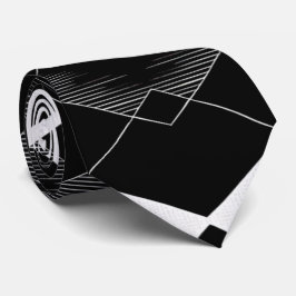 Zwart & Wit Geometrische Argyle Diamond stropdas
