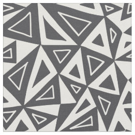 Zwart-wit geometrische driehoeken stof
