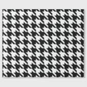 Zwart-wit geometrische Houndstooth Decoupage Cadeaupapier (Vlak)