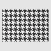 Zwart-wit geometrische Houndstooth Decoupage Tissuepapier (Voorkant)