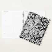 Zwart-wit geometrische kunst 15 planner (Display)