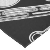 Zwart-wit geometrische kunst 4 tafelkleed (Gekanteld)