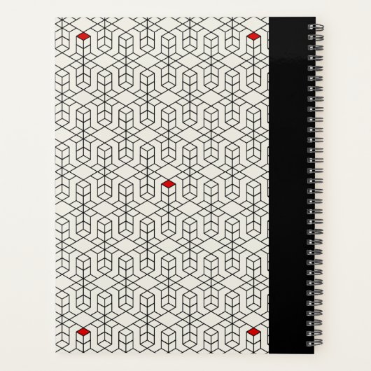  zwart-wit geometrische planner (Achterkant)