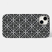 Zwart-wit geometrische vormen Case-Mate iPhone case (Achterkant (horizontaal))