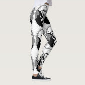 Zwart-wit George Washington Portrait Leggings (Rechts)
