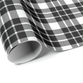 Zwart-wit gepanteerd omslagpapier cadeaupapier (Rol Hoek)