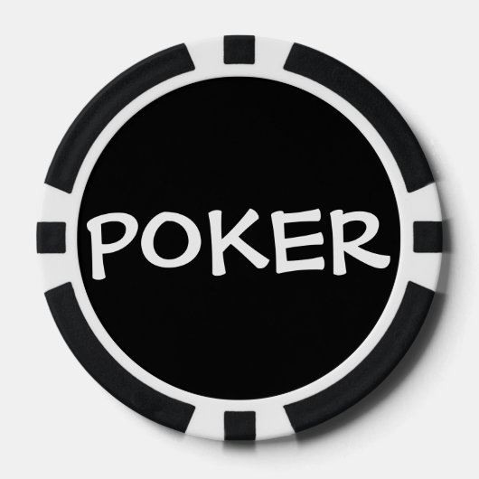Zwart-wit (gepersonaliseerd) - Poker Chips (Voorkant)