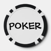 Zwart-wit (gepersonaliseerd) - Poker Chips (Achterkant)