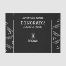 Zwart-wit gepersonaliseerd tissuepapier