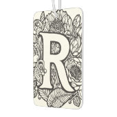 Zwart-wit gepersonaliseerde inkt Tattoo bloemen Luchtverfrisser (Links)