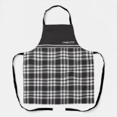 Zwart-wit geplakt Apron Schort (Voorkant)