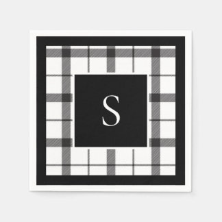 Zwart, wit, geplakt, Classy, Chic, modern Servet