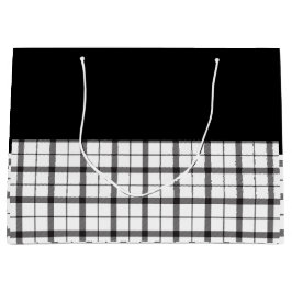 Zwart, wit, geplakt, Classy, Chic, modern, stijlvo Groot Cadeauzakje