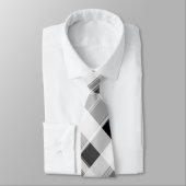 Zwart-wit geplakt Stropdas (Gebonden)