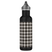 Zwart-wit geplakt zwart waterfles (Rechts)