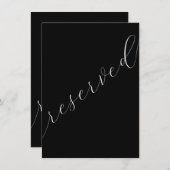 Zwart-wit gereserveerd minimalistisch tafelblad te (Voorkant / Achterkant)