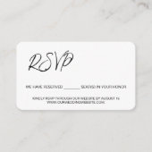 Zwart wit gereserveerde stoelen sjabloon QR CODE (Voorkant)