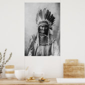 Zwart & Wit Geronimo Poster Geschiedenis Fotografi (Keuken)