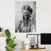Zwart & Wit Geronimo Poster Geschiedenis Fotografi (Thuiskantoor)