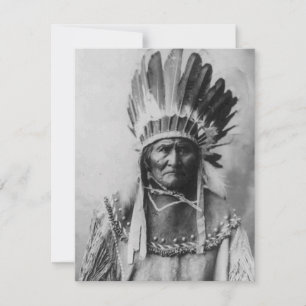 Zwart-wit Geronimo uitnodiging