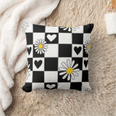 Zwart Wit Geruit Babykamer Kussen (Deken)
