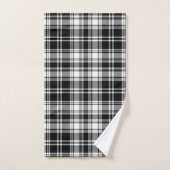 Zwart Wit Geruit Bad Handdoek (Handdoek)