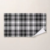 Zwart Wit Geruit Bad Handdoek (Handdoek)