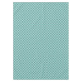 Zwart-wit geruit Blauwgroen patroontafelkleed Tafelkleed (Voorkant)