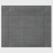 Zwart-wit geruit cadeaupapier (Vlak)