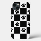 Zwart-wit geruit Case-Mate iPhone case (Achterkant)
