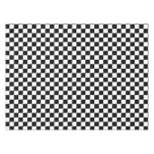 Zwart-wit geruit cheque katoen dineren tafelkleed (Voorkant (Horizontaal))