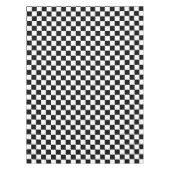 Zwart-wit geruit cheque katoen dineren tafelkleed (Voorkant)